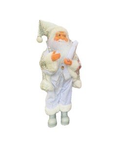 Muñeco Viejito Pascuero Blanco y Gris 45 cm – Adorno Navideño Nórdico